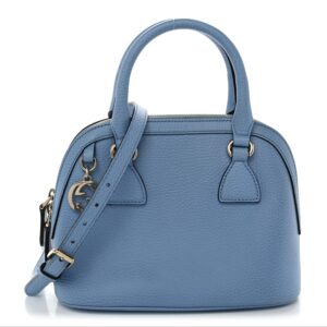 Dollar Calfskin Small GG Charm Dome Bag Mineral Blue