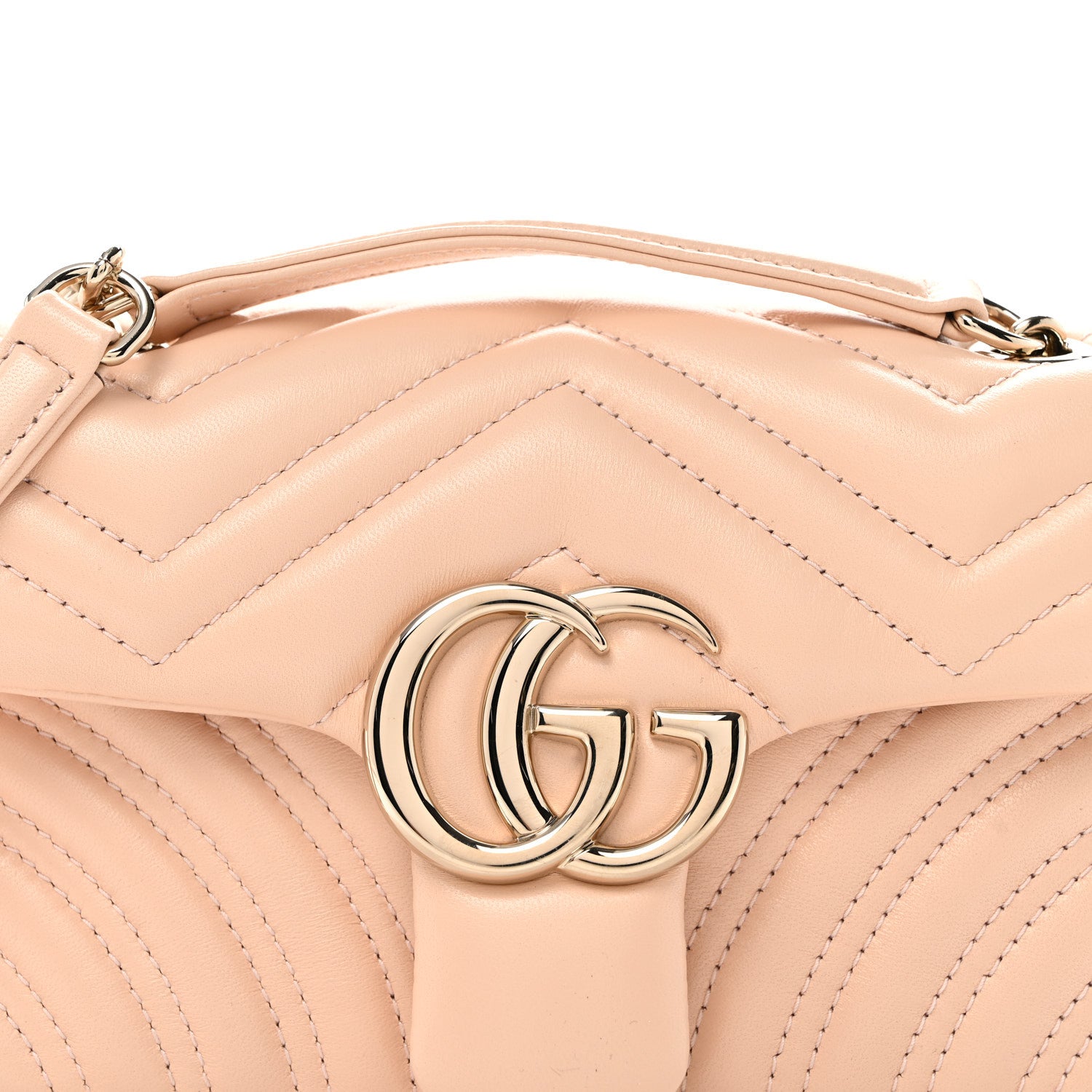 Lambskin Matelasse Small GG Marmont Shoulder Bag Millenial Pink - Image 8