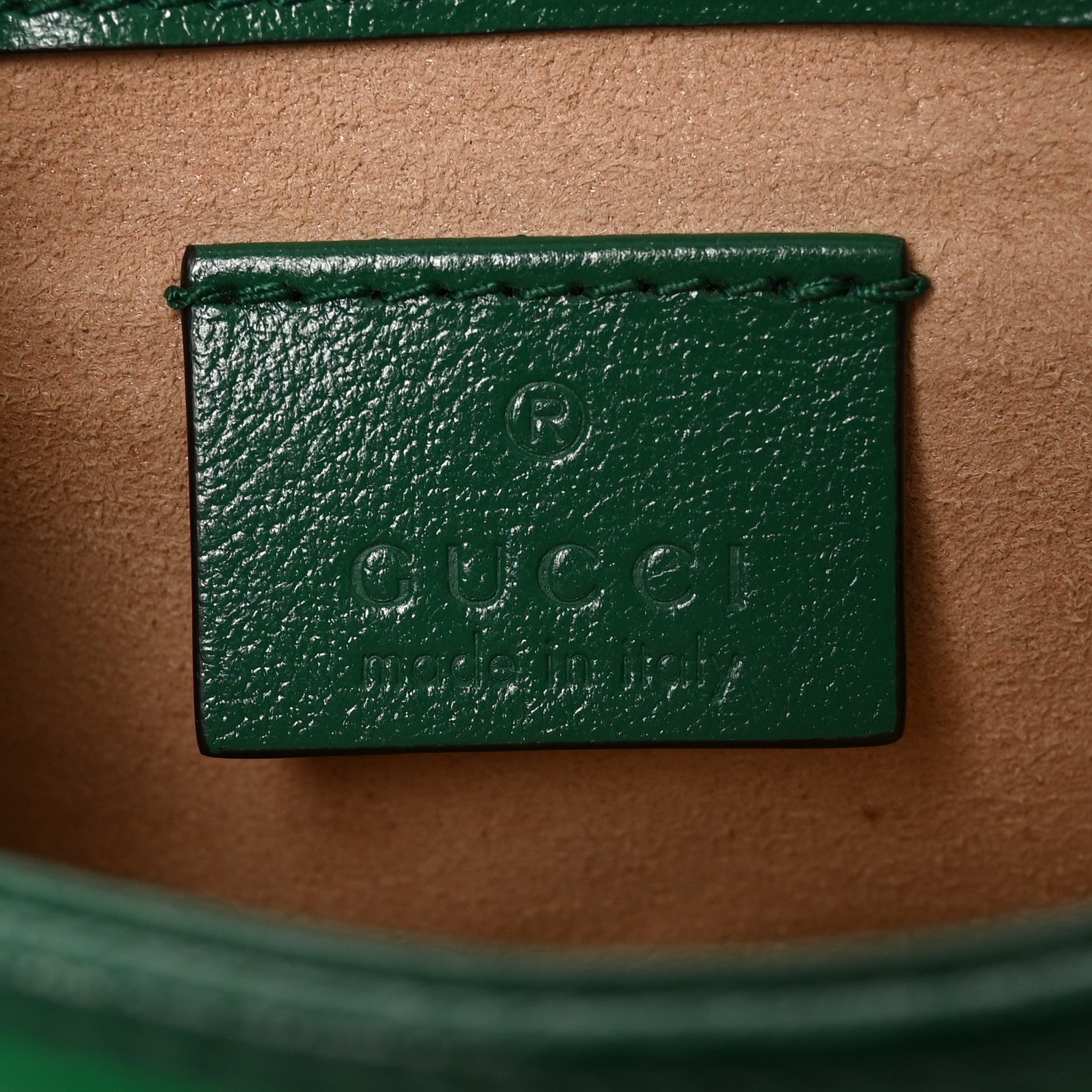 Azalea Calfskin Enamel Matelasse Diagonal Super Mini Torchon GG Marmont Shoulder Bag New Shamarock Emerald - Image 5